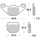 Pastiglie Freno Anteriori CP.PAST.FRENO SC.HF SUZUKI-KAWA-ITALJET per APRILIA RS 125 2017-2018